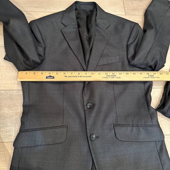 REACTION KENNETH COLE 2 PIECE SUIT CHARCOAL GRAY 36S COAT 30 X 30 - Picture 4 of 15